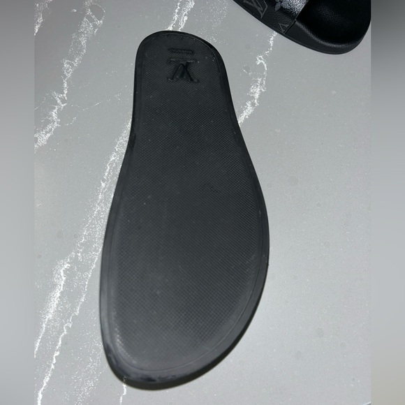Black Louis Vuitton Waterfront Mule Slides Size 10. No defects. - Picture 8 of 16